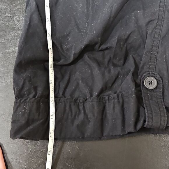 Woman Within Womens Black Drawstring Capri Pants Size 24w Plus Cargo Cuffed - Picture 9 of 9